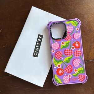 Casetify - checkered cherries bounce MagSafe case